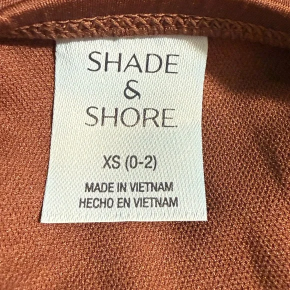 Shade & Shore - Women’s Shirred High Waist Full Coverage Bikini Bottom - Picture 8 of 12